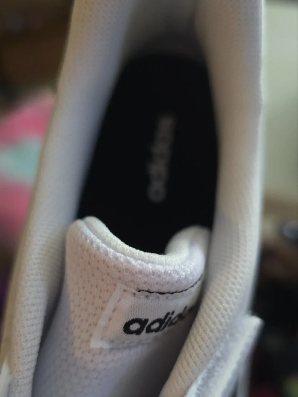 adidas White and Black Kids' Velcro Strap Sneakers